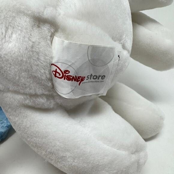 Disney Store Snowflake Pal Eeyore 12" Plush White Blue Sparkle Scarf and Hat - Picture 8 of 12